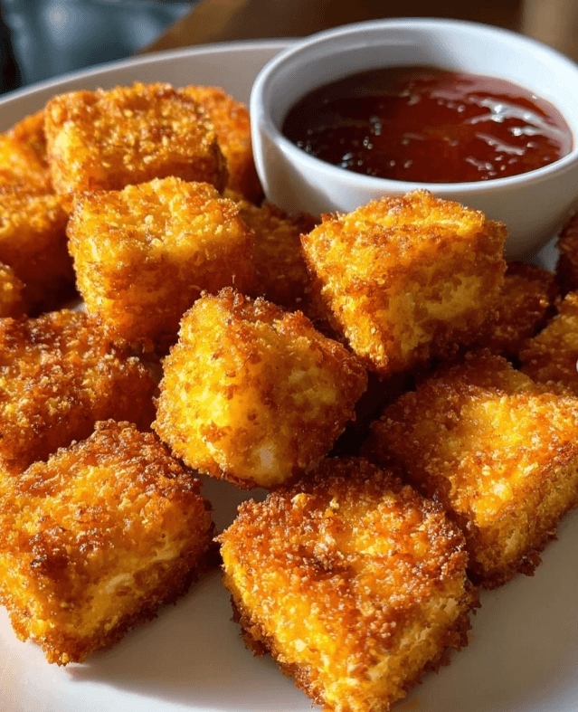 Fried tofu cubes