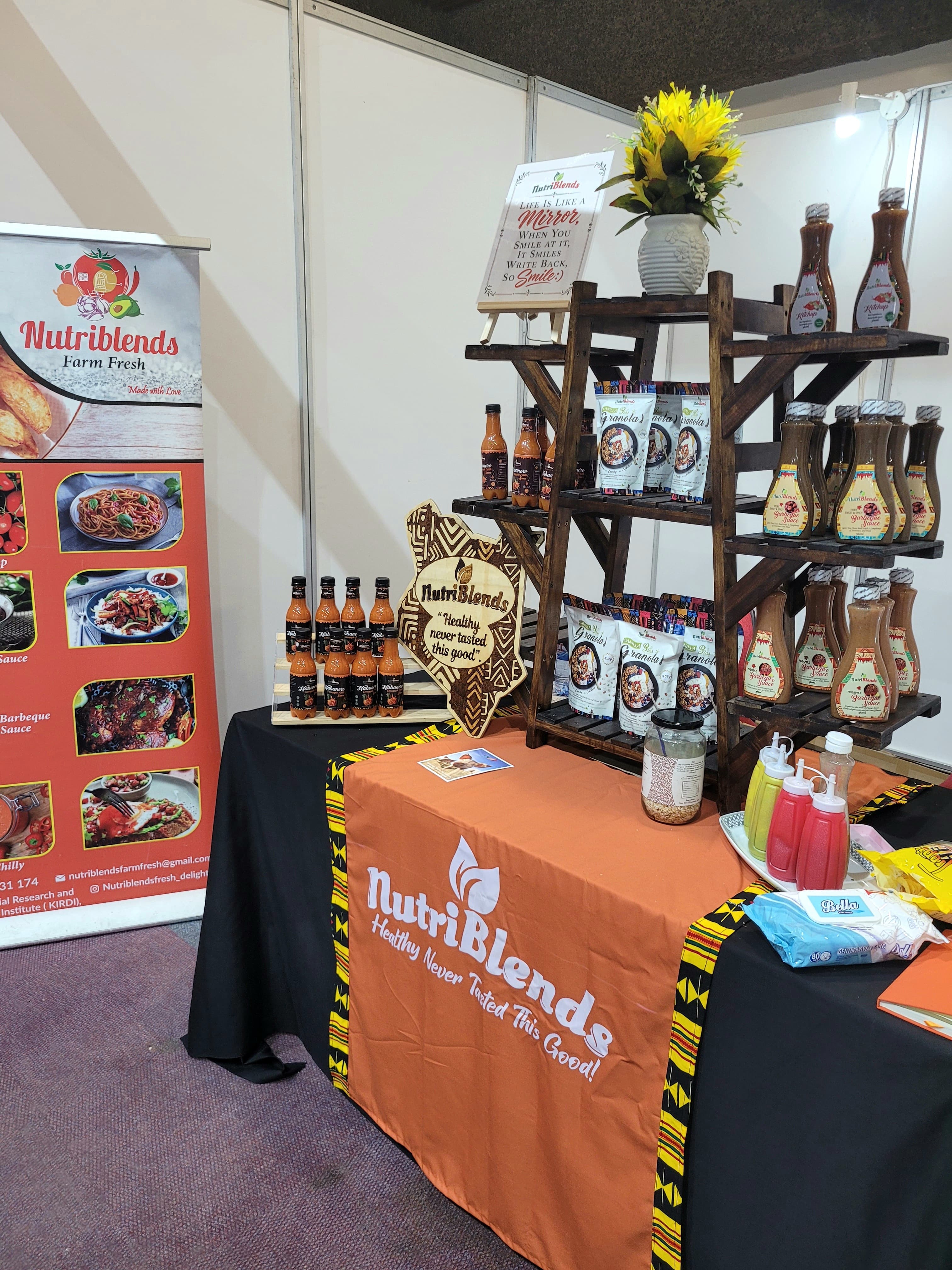 Nutriblends products on display